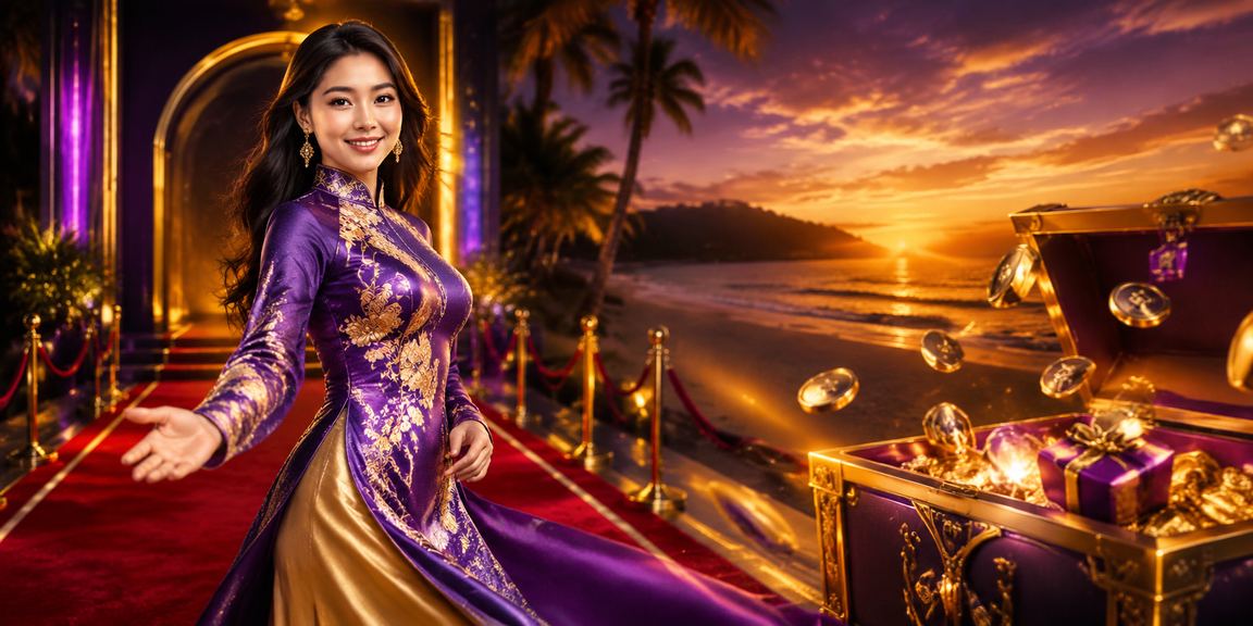 Người dùng tại Phú Quốc trải nghiệm cá cược trực tuyến với áo dài truyền thống Việt Nam